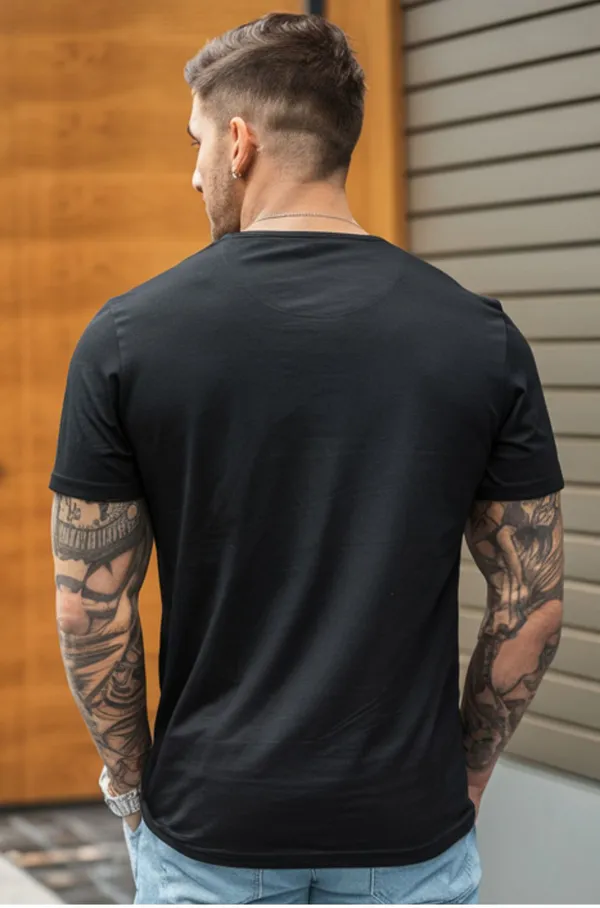 Black_GSM_220_Trending_Henley_Neck_Plain_T-Shirt_For_Men