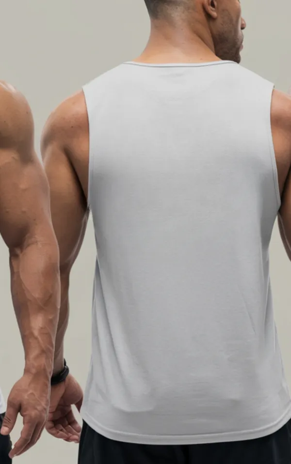 White_GSM_220_Stylish_Printed_Gym_Vest_For_Men