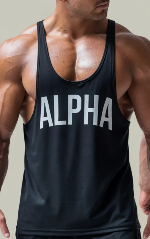 Black_GSM_220_Stylish_Gym_Vest_Plain_For_Men
