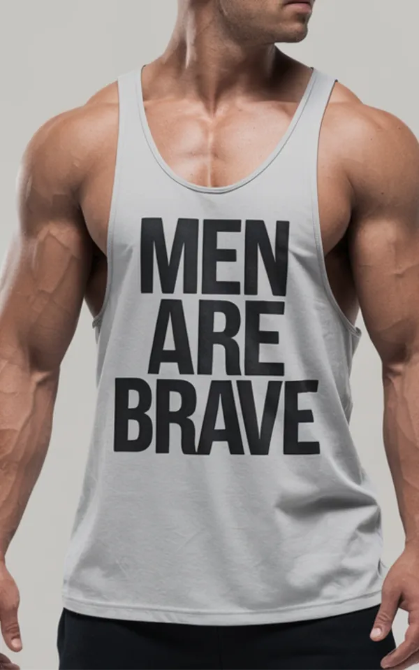 White_GSM_220_Stylish_Printed_Gym_Vest_For_Men