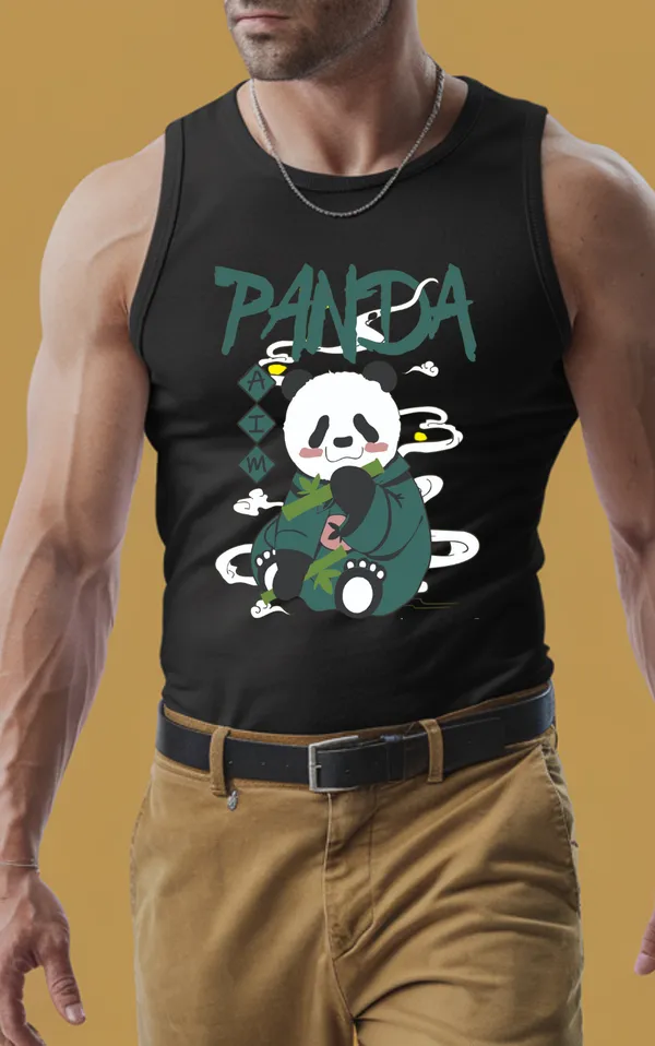 Black_GSM_220_Stylish_Printed_Gym_Vest_For_Men