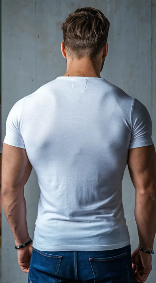 White_GSM_220_Trending_Henley_Neck_Plain_T-Shirt_For_Men