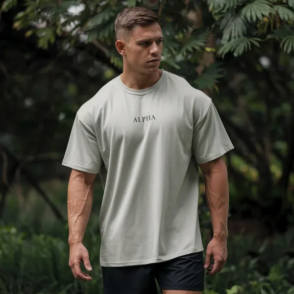 White_GSM_220_Fashionable_Oversized_T-Shirt_For_Men