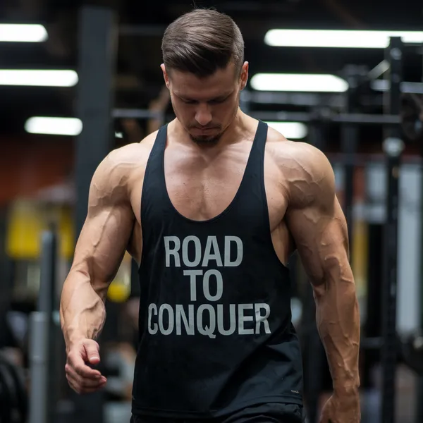 Black_GSM_220_Stylish_Gym_Vest_Plain_For_Men