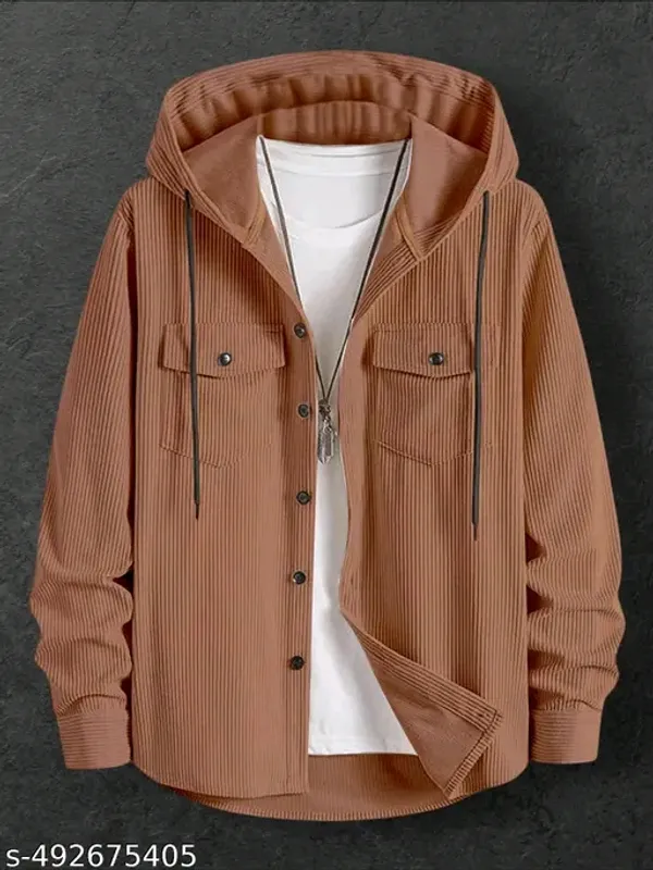 Chiku_Comfy_Cotton_Hooded_Shirt_For_Men