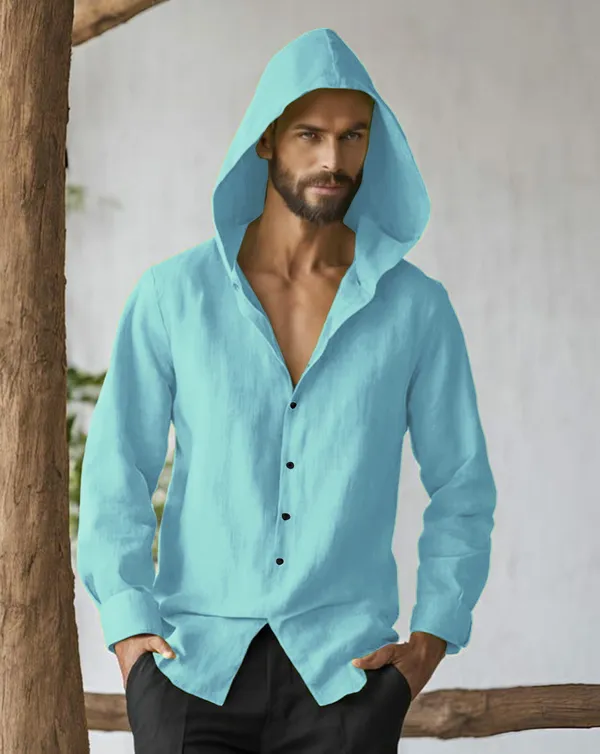 Sea_Green_Stylish_Designer_Hoodie_Shirt_For_Men