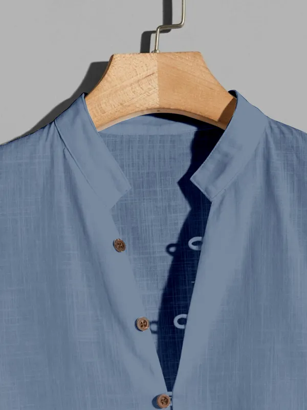 dusty_blue_Trendy_Shirt_For_Men