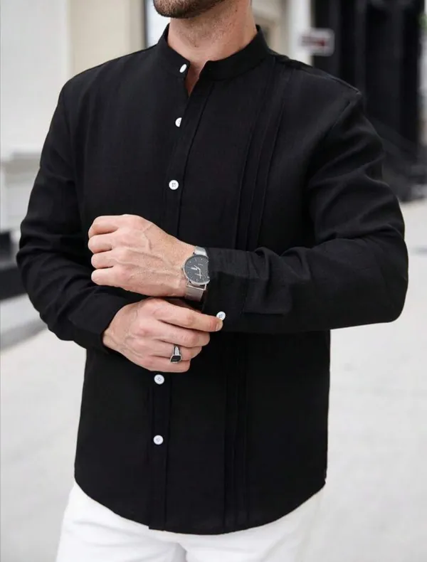 black_color_Trendy_Shirt_For_Men