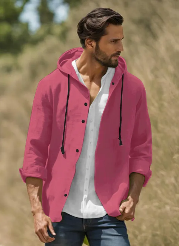 Pink_Stylish_Designer_Hoodie_Shirt_For_Men