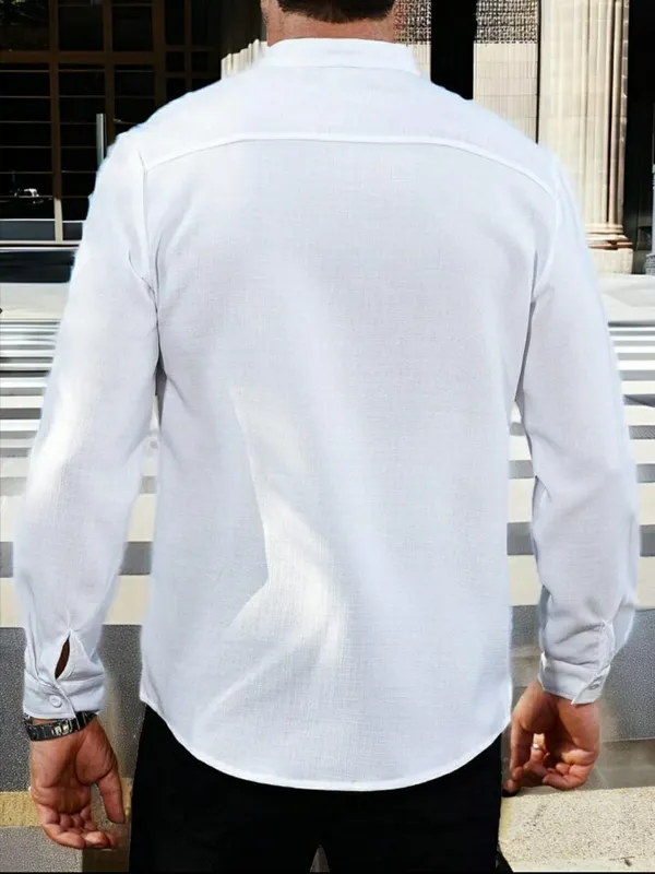 white_color_Trendy_Shirt_For_Men