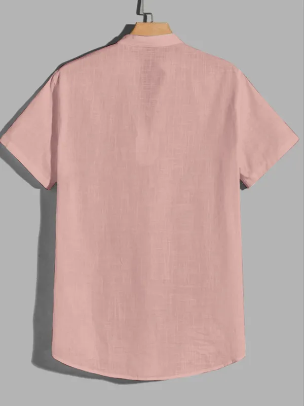 peach_color_Trendy_Shirt_For_Men