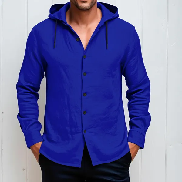 Blue_Stylish_Designer_Hoodie_Cotton_Shirt_For_Men