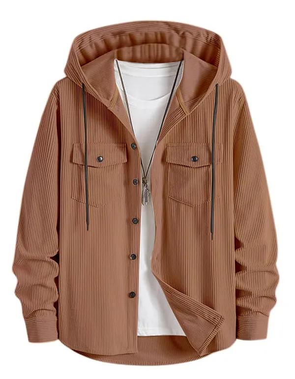 Chiku_Comfy_Cotton_Hooded_Shirt_For_Men