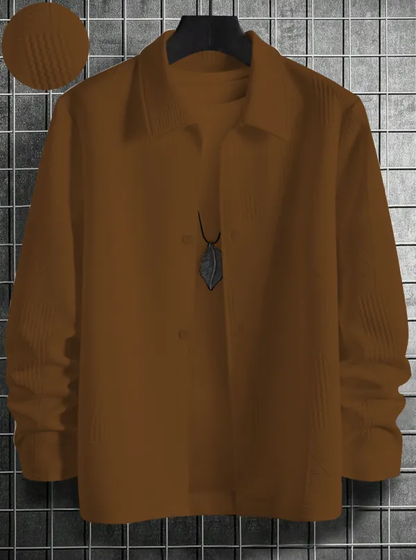 Brown_Fancy_Designer_Shirt_For_Men