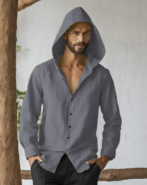 Gray_Stylish_Designer_Hoodie_Shirt_For_Men