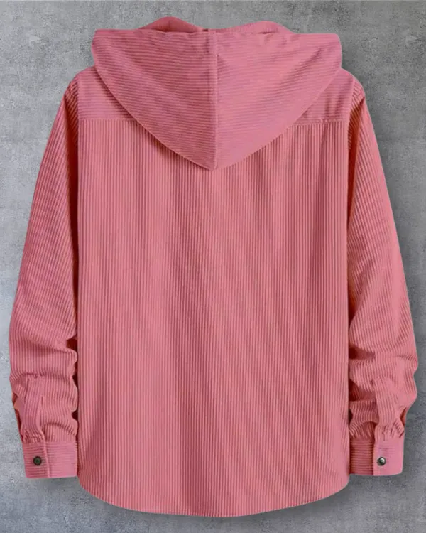 Pink_Trendy_Hooded_Shirt_For_Men