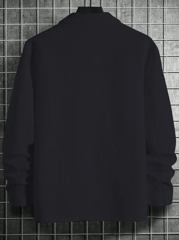 Dark_Gray_Imported_Textured_Shirt_For_Men