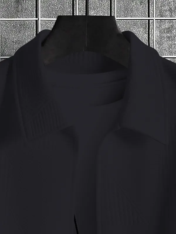 Dark_Gray_Imported_Textured_Shirt_For_Men