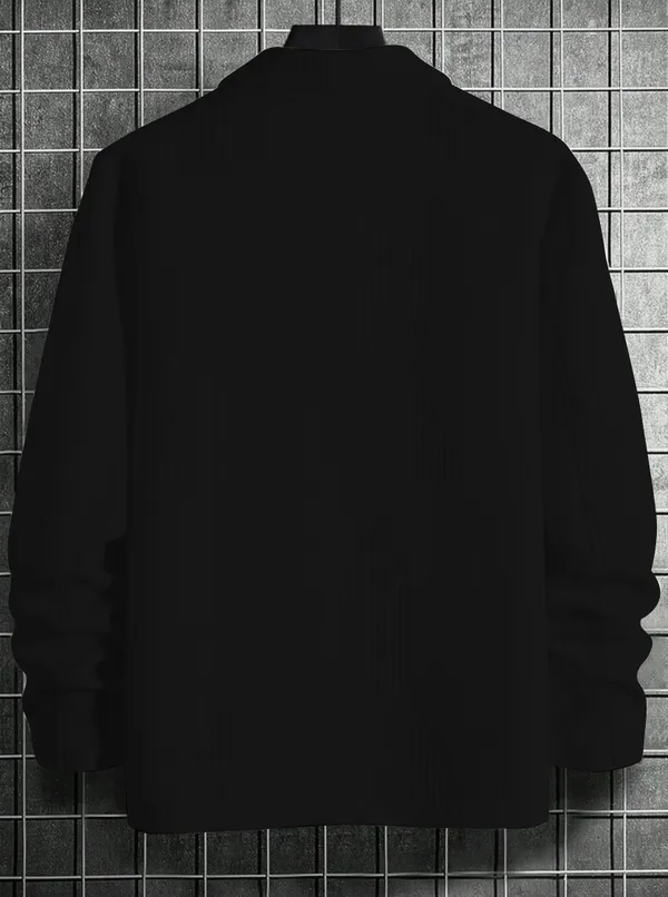 Black_Imported_Textured_Cotton_Shirt_For_Men