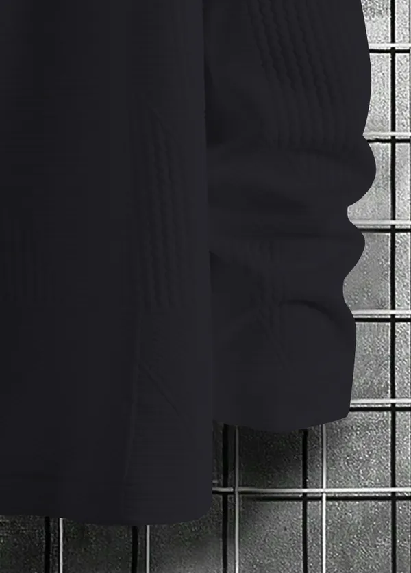 Dark_Gray_Imported_Textured_Shirt_For_Men