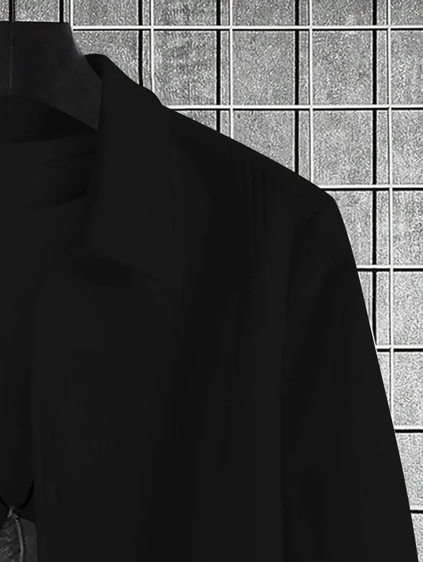 Black_Imported_Textured_Cotton_Shirt_For_Men
