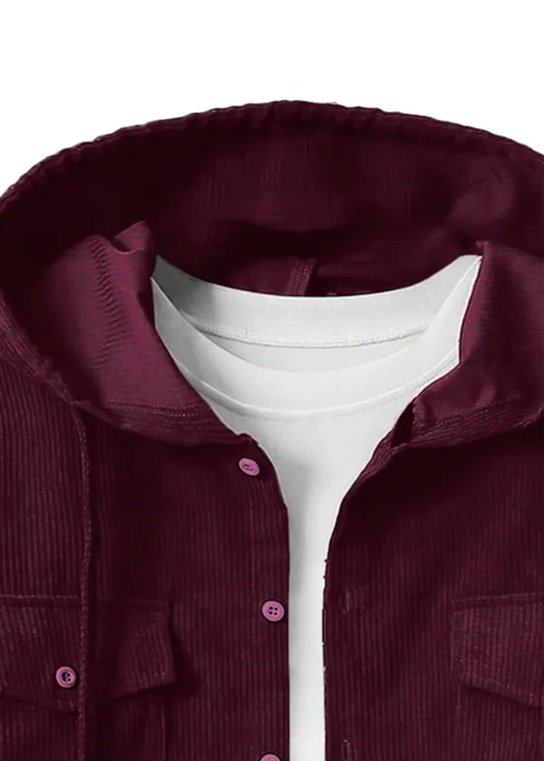 Maroon_Classy_Retro_Hoodie_Shirt_For_Men