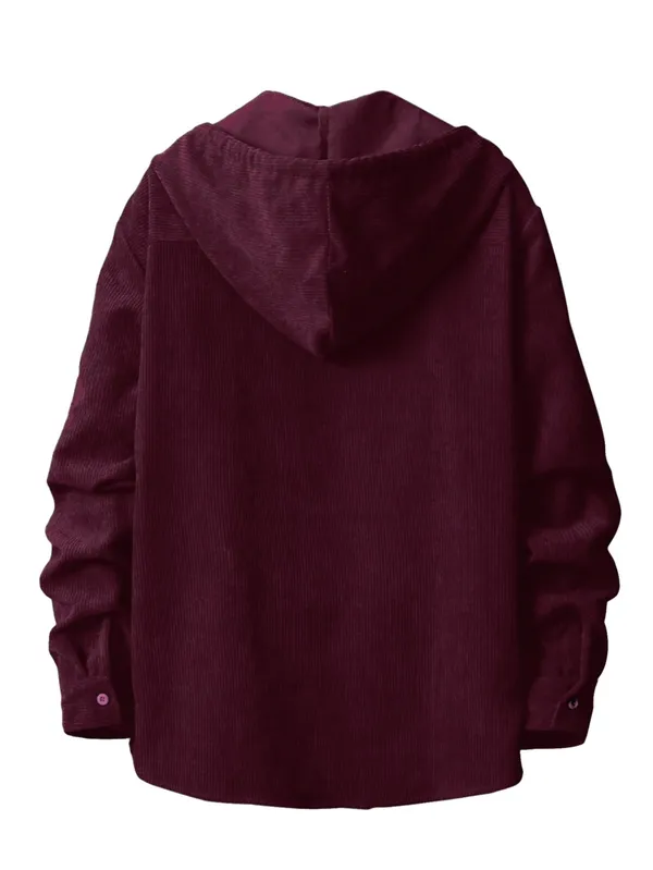 Maroon_Classy_Retro_Hoodie_Shirt_For_Men
