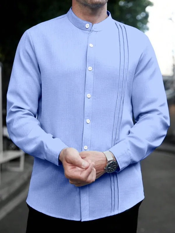 mint_blue_color_Trendy_Shirt_For_Men