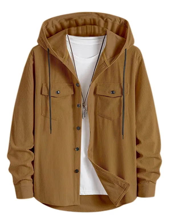 Brown_Retro_Hoddie_Cotton_Shirt_For_Men