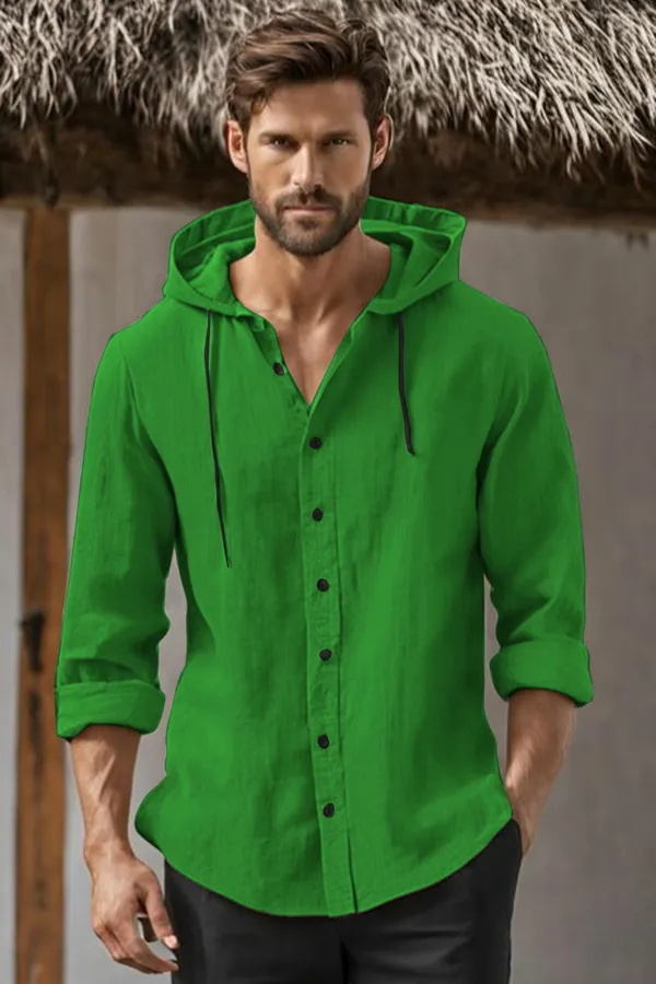 Green_Stylish_Designer_Hoodie_Cotton_Shirt_For_Men