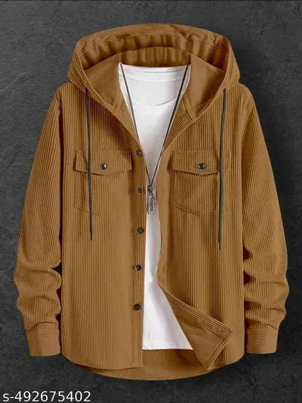 Brown_Retro_Hoddie_Cotton_Shirt_For_Men
