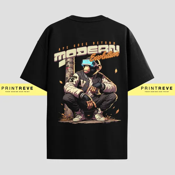 PRINTREVE_MODREN_EVOLUTION_HIGH_OVERSIZED_TSHIRTS_UNISEX_PREMIUM_240GSM_FRENCHTERRY