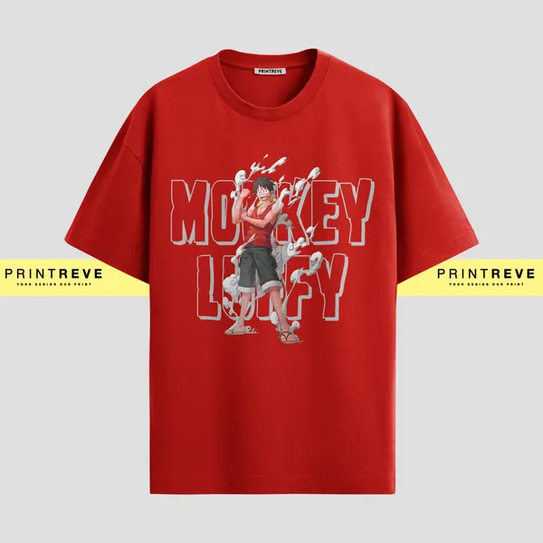 PRINTREVE_MONKEY_LUFFY_ANIME_OVERSIZED_TSHIRTS_UNISEX_PREMIUM_240GSM_FRENCHTERRY