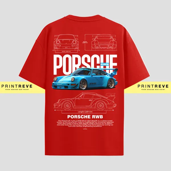 PRINTREVE_PORSCHE_RWB_OVERSIZED_TSHIRTS_UNISEX_PREMIUM_240GSM_FRENCHTERRY
