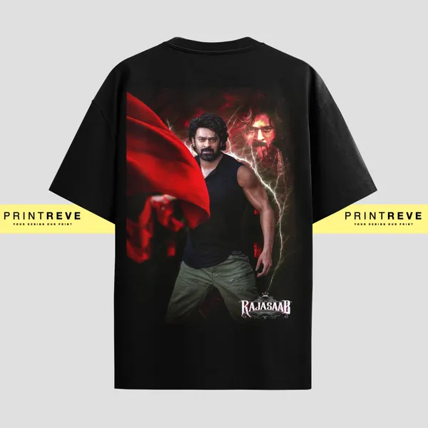 RAJASAB_PRABHAS_WITH_HD_PRINTED_ON_UNISEX_TSHIRT'S
