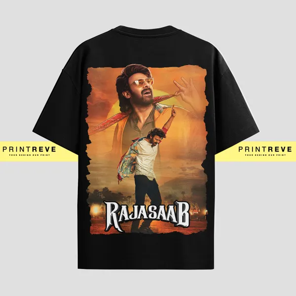 RAJASAB_PRABHAS_WITH_HD_PRINTED_ON_UNISEX_TSHIRT'S_180_GSM_BIO_WASH_FABRIC__