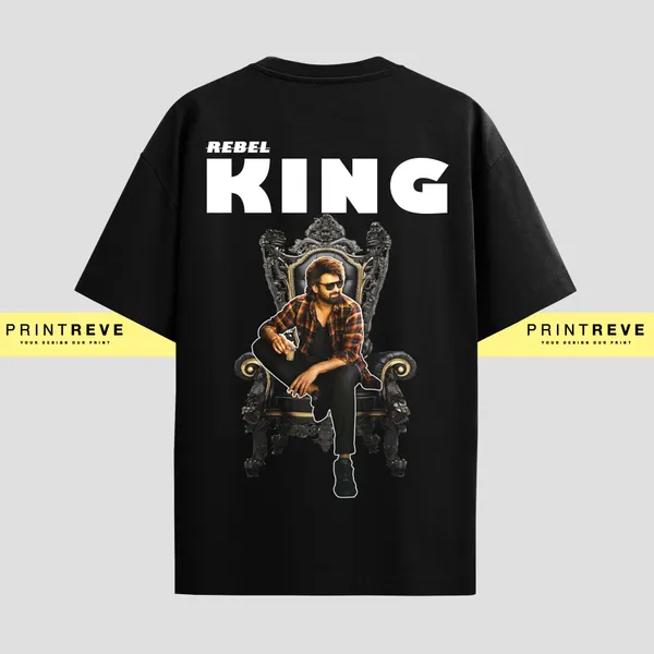 REBEL_KING_PRABHAS_MERCHANDISE_UNISEX_TSHIRT