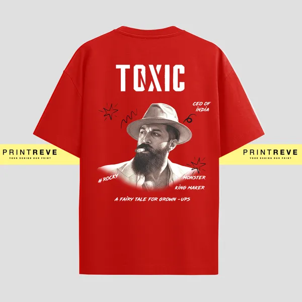 TOXIC_YASH_MOVIE_TSHIRT_IN_RED_WITH_REGULAR_TSHIRT_