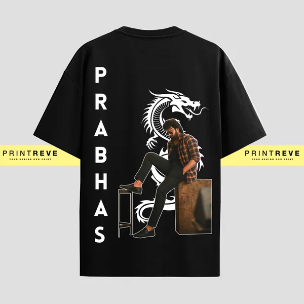 BOW_TO_THE_DRAGON_PRABHAS_IS_COMING_BLACK_-_UNISEX_TSHIRT'S