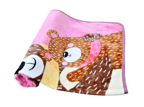 Beary_Tales_Multipurpose_Extra_Soft_Baby_Blanket_|_Super_Comfortable_All_Season_Single_Layer_Blanket_For_Newborn_Baby/_Kids/_Toddlers_(Pink,_Single_Layer(100X140Cm))