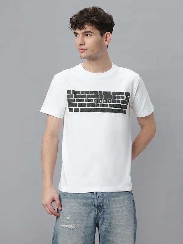 White_Cotton_Graphic_Puff_Printed_Round_Neck_Half_Sleeves_Regular_Fit_T-Shirt_For_Men