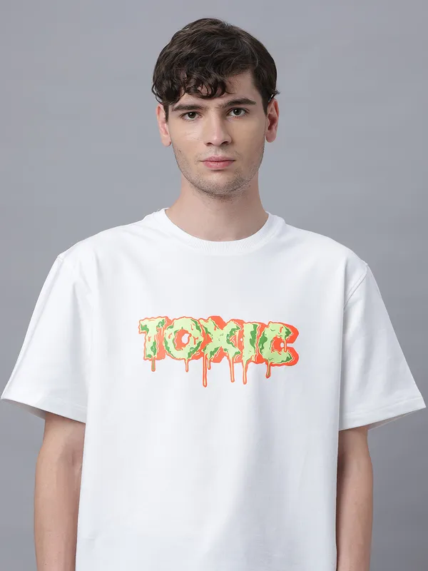 White_Cotton_Graphic_Printed_Round_Neck_Half_Sleeves_Oversized_T-Shirt_For_Unisex