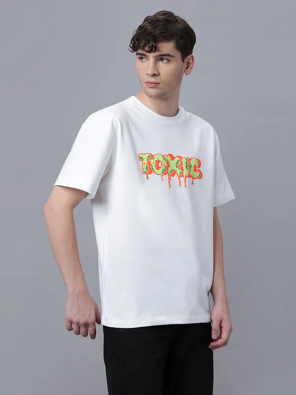 White_Cotton_Graphic_Printed_Round_Neck_Half_Sleeves_Oversized_T-Shirt_For_Unisex