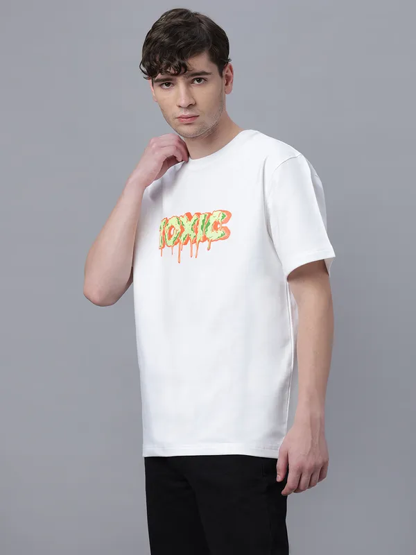White_Cotton_Graphic_Printed_Round_Neck_Half_Sleeves_Oversized_T-Shirt_For_Unisex