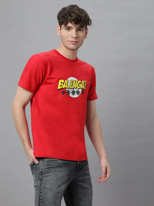 Red_Cotton_Graphic_Printed_Round_Neck_Half_Sleeves_Regular_Fit_T-Shirt_For_Men