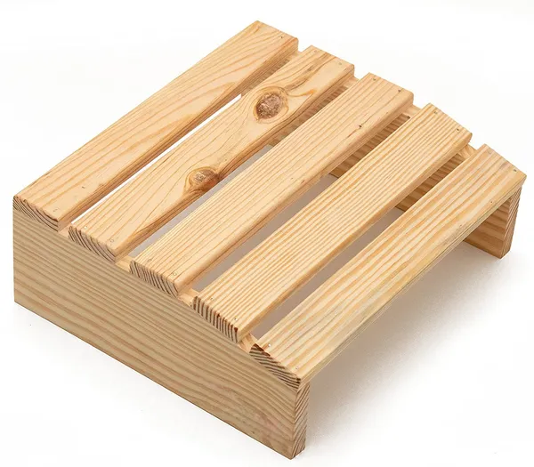 12_Inch_Solid_Wood_Ergonomic_Under-Desk_Footrest_Stool,_Strong_and_Durable,_Core_Strength,_Stability,_Anti_Slip_Design,_For_Computer_and_Office_Chair,_White_(Big(35X30X11.5_CM))
