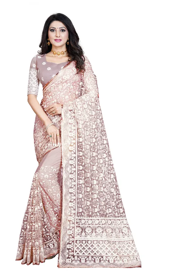 Pink_Preimium_&_Elegant_Georgette_Saree_For_Women