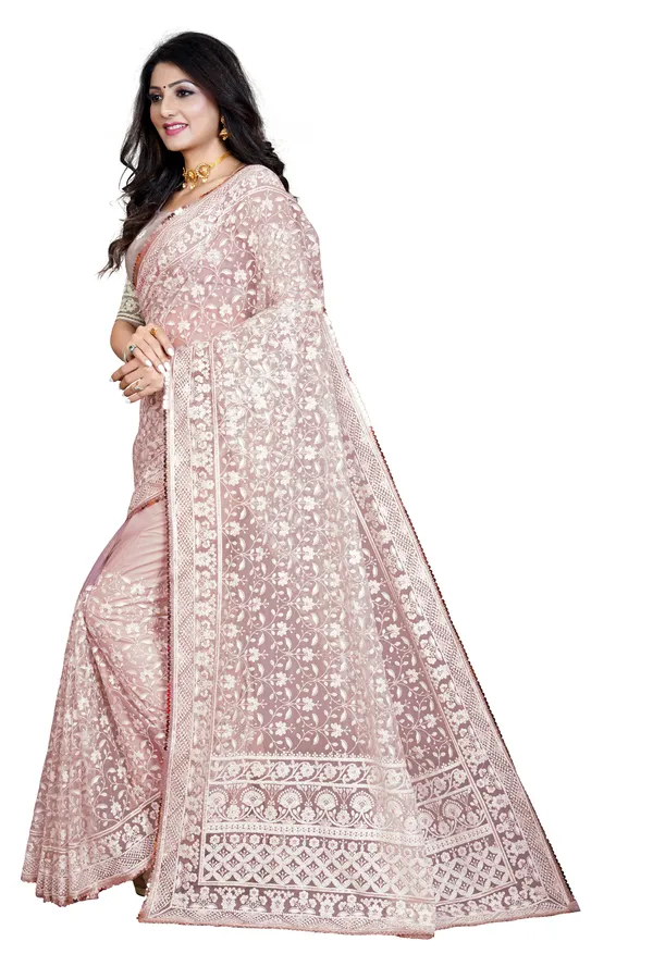 Pink_Preimium_&_Elegant_Georgette_Saree_For_Women