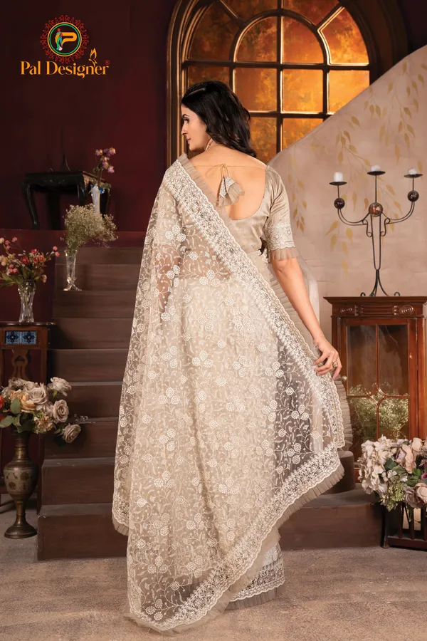 Chiku_Preimium_&_Elegant_Soft_Net_Saree_For_Women