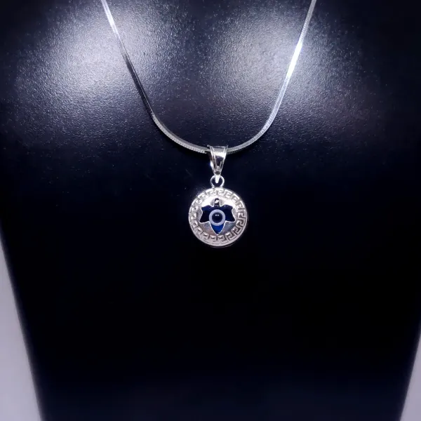 Multicolor_Unique_Round_Design_Pure_925_Sterling_Silver,_Unique_Gift_Evil_Eye_Pendant,_Gift